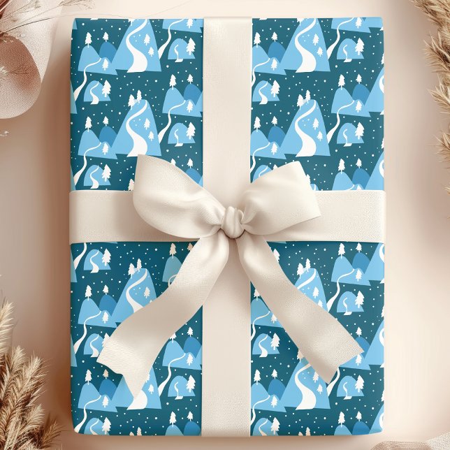 Papel De Presente Snowy Winter Wonderland (Criador carregado)