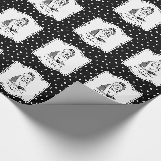 Papel De Presente Só um pequeno problema com a velha Cinza de pastor (Ponta)