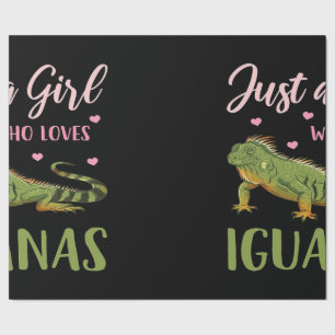 Papel De Presente Só Uma Garota Que Ama Iguanas