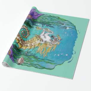 Papel De Presente Sob WaterHorse
