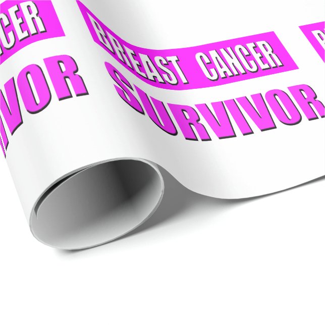 Papel De Presente Sobrevivente do cancro da mama (Ponta do rolo)