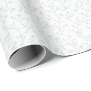Papel De Presente Soft Meadow Powder Blue - Neutro
