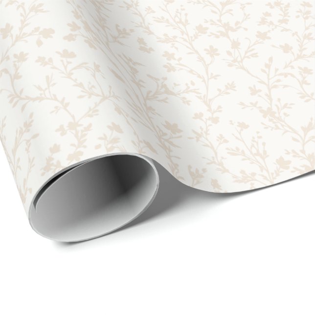 Papel De Presente Soft Meadow Soft Linen - Neutro (Ponta do rolo)