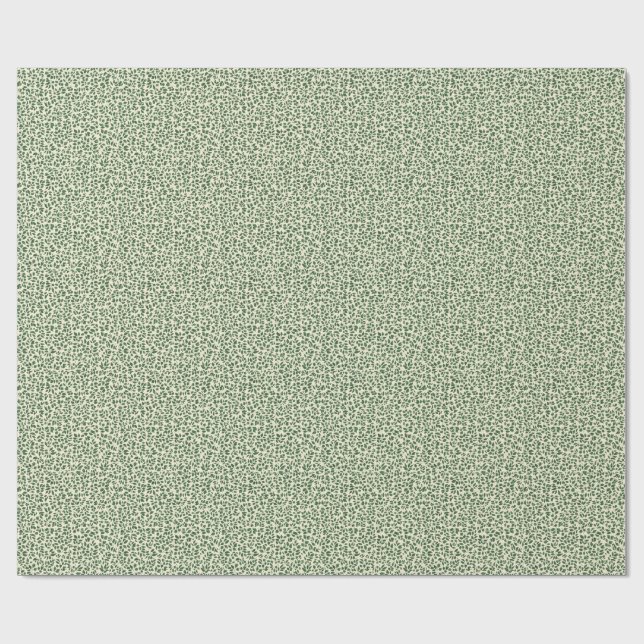 Papel De Presente Soft Sage Green Botanical Leaf Foliage Pattern (Aberto)