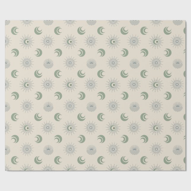 Papel De Presente Sol e Lua em Harmonia! (Aberto)