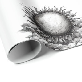Papel De Presente Sol Nublado