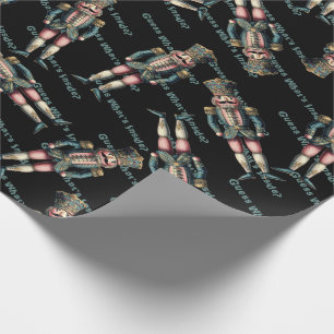 Papel De Presente Soldado Noz-cracker adivinha o que é Dentro?