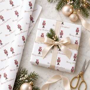 Papel De Presente Soldado Quebra-Nozes Natal
