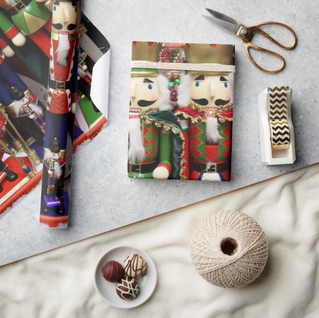 Papel De Presente Soldados de Natal de Noz-Cracker (Artesanato)