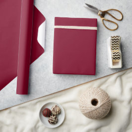 Papel De Presente Solid color burgundy maroon