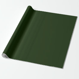 Papel De Presente Sólido Verde Escuro