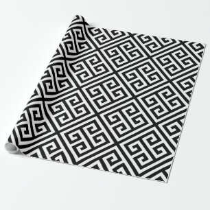 Papel De Presente Solteiro preto e branco
