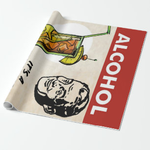 PAPEL DE PRESENTE SOLUÇÃO DE ÁLCOOL