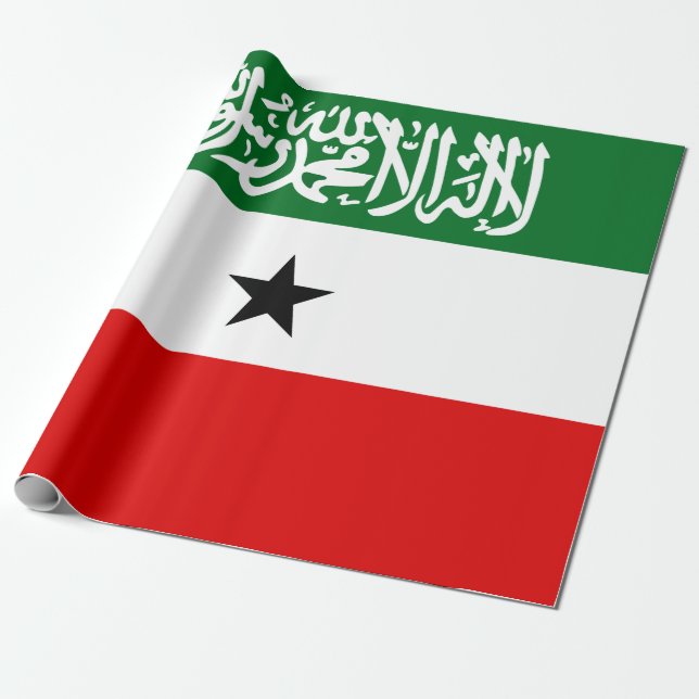 Papel De Presente Somaliland Flag (Desenrolado)