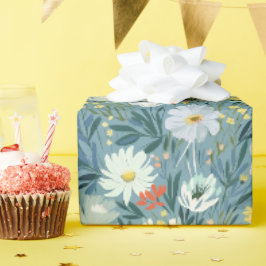 Papel De Presente Sombra de Flores Selvagens