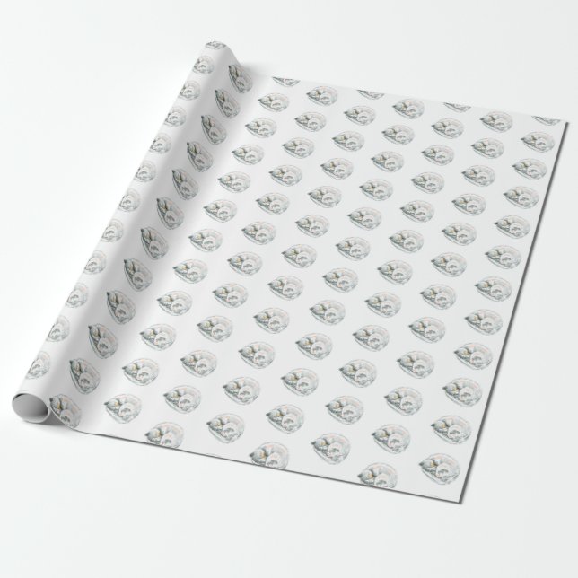 Papel De Presente Soneca de Gato (Desenrolado)