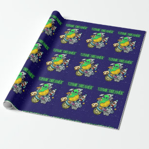 Papel De Presente sonhador cósmico