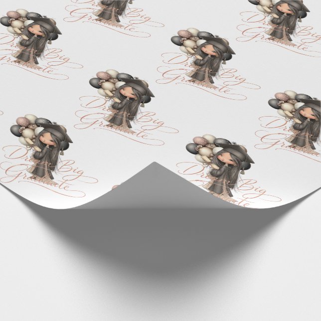 Papel De Presente Sonhe Grande Graduada - Menina Caprichosa  (Ponta)