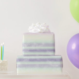 Papel De Presente Sonho de Unicórnio Branco Roxo