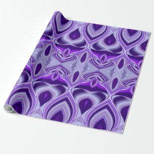 Papel De Presente Sonho Roxo, Abstrato Fantasia Arco-Íris