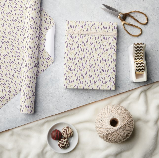 Papel De Presente Sonhos de Lavanda (Artesanato)