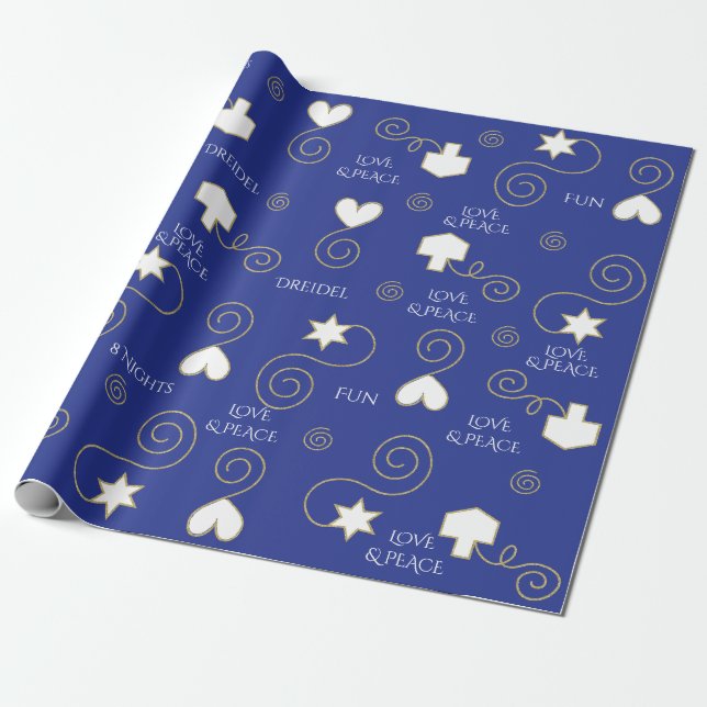 Papel De Presente Sonhos e Corações de Giftwrap Personalizados 2 (Desenrolado)