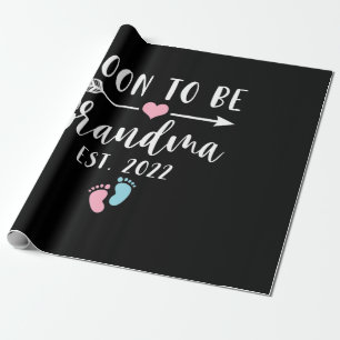 Papel De Presente Soon To Be Grandma 2022 For New Grandma