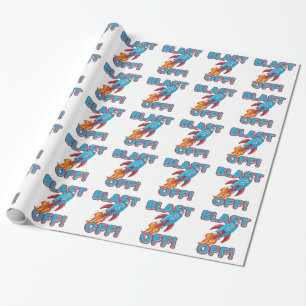 Papel De Presente Sopre fora o navio de Rocket