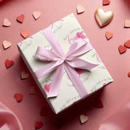 Papel De Presente Sorria no meu Dia de os namorados