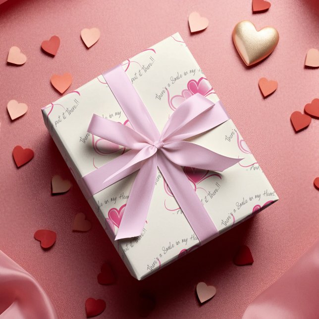 Papel De Presente Sorria no meu Dia de os namorados (Criador carregado)