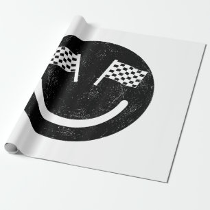 Papel De Presente Sorriso de corrida para festas de carros de corrid