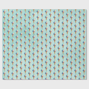 Papel De Presente Sorvete