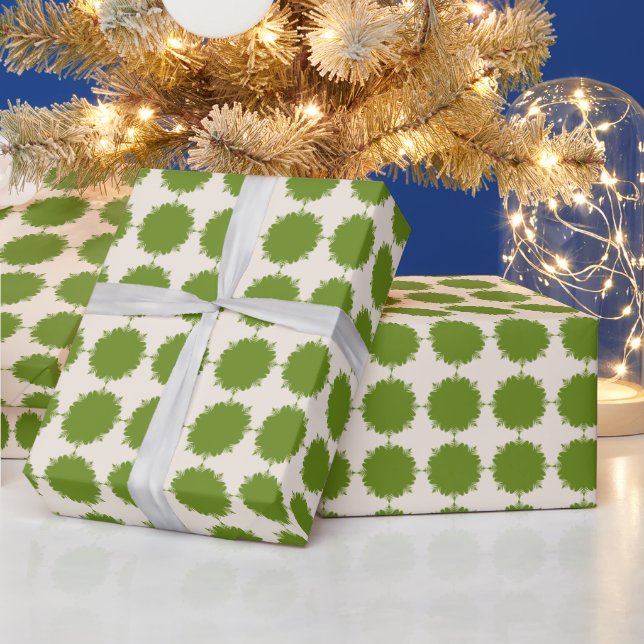 Papel De Presente Sorvete de Natal e verde (Feriados)