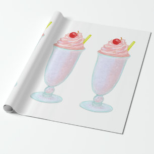 Papel De Presente Sorvete milkshake