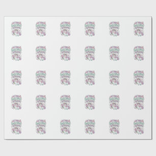 Papel De Presente Sorvete Unicórnio Sonho de Unicórnio Produtos Past