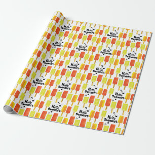 Papel De Presente Sorvete: Vintage Watercolor