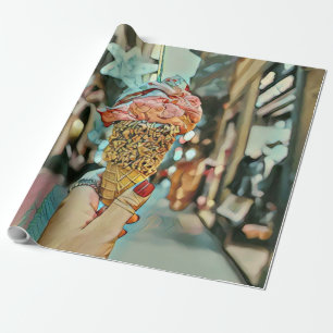 Papel De Presente Sorvetes