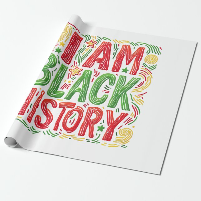 Papel De Presente Sou História Negra - Ativismo Negra (Desenrolado)