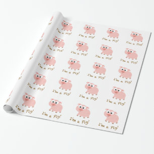 Papel De Presente Sou um Porco