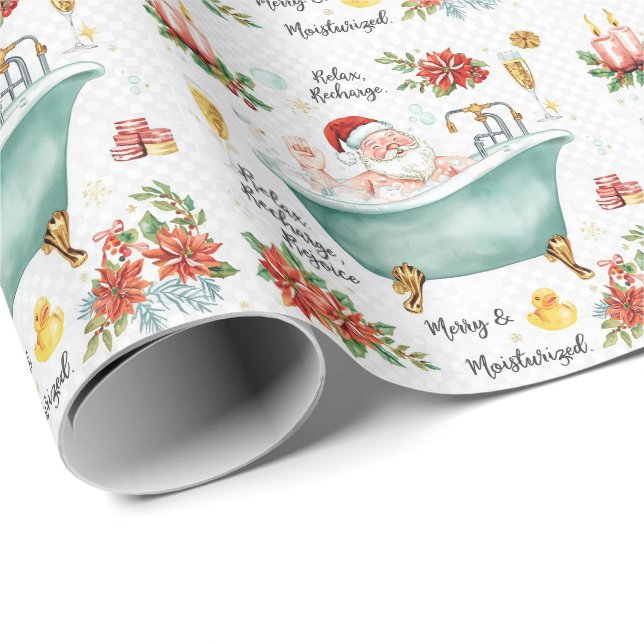 Papel De Presente Spa Christmas themed for Spa Lovers (Ponta do rolo)