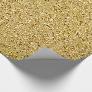 Papel De Presente Sparkles do ouro - falso Dourado Jeweled Glitter1