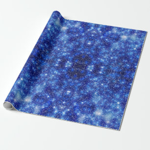 Papel De Presente Sparkly e Starry Night Sky