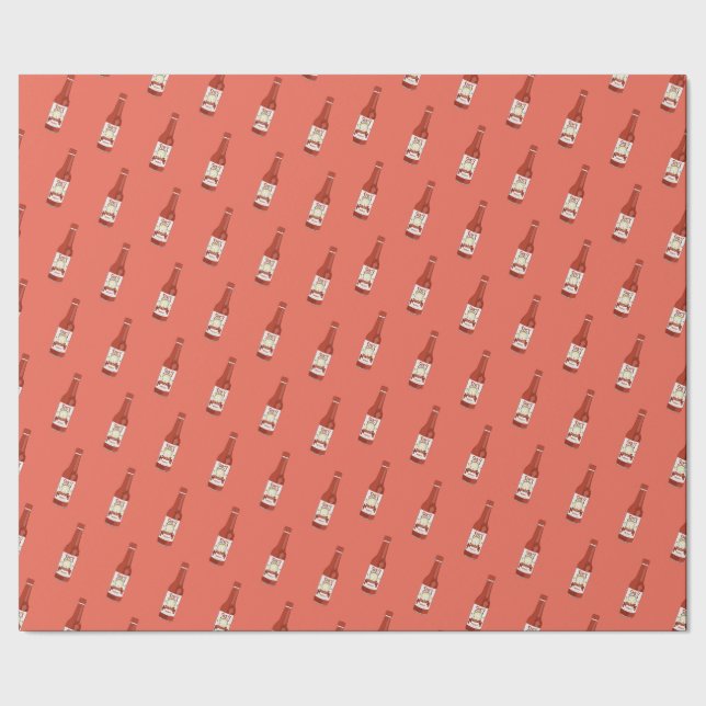 Papel De Presente Spicy! Hot Sauce Salsa Red (Barra)