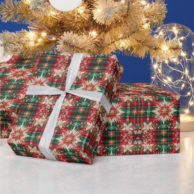 Papel De Presente Splendor Snowflake (Feriados)