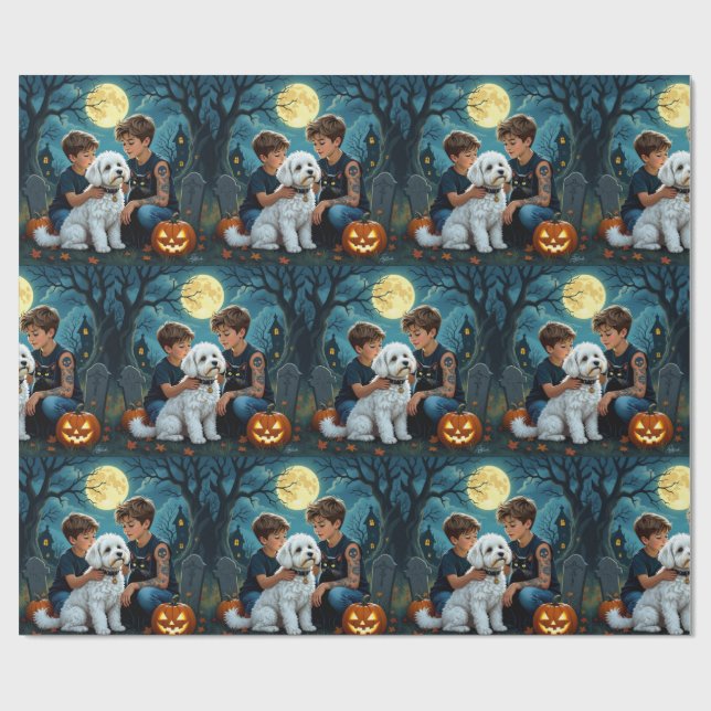 Papel De Presente Spooky & Cute Halloween Wrapping Paper (Aberto)