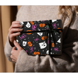 Papel De Presente Spooky Halloween