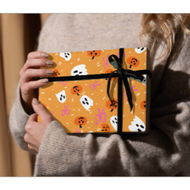 Papel De Presente Spooky Halloween