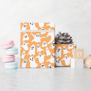 Papel De Presente Spooky One First Birthday Halloween Orange