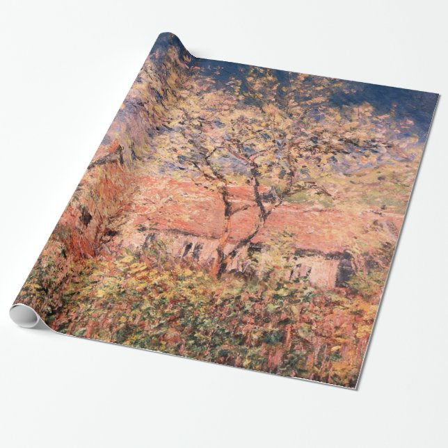 Papel De Presente Springtime em Giverny por Claude Monet (Desenrolado)
