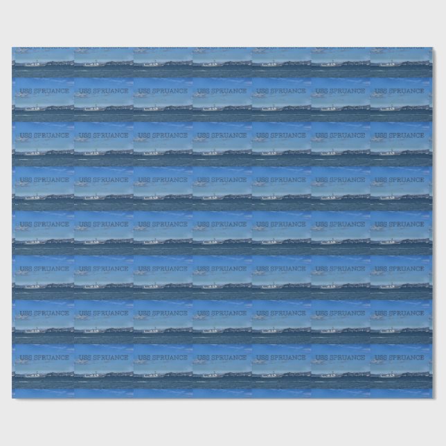 Papel De Presente Spruance de USS (Aberto)